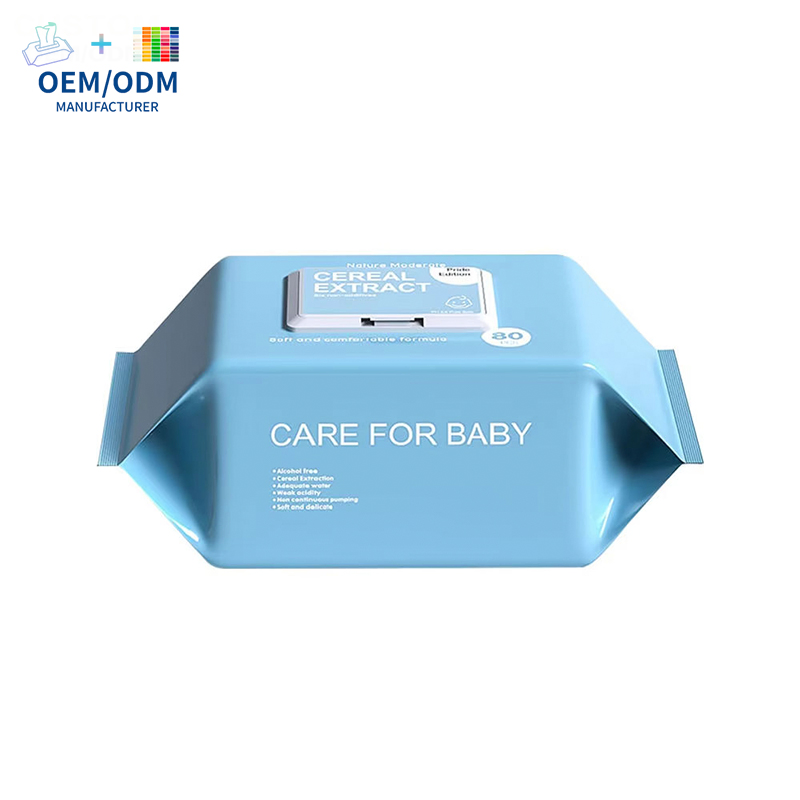 Eco-Friendly Wood Pulp Flushable Wipes Septic Safe 80PCS 100PCS Water Based Wet Wipes Flushable Wet Wipes for Adults