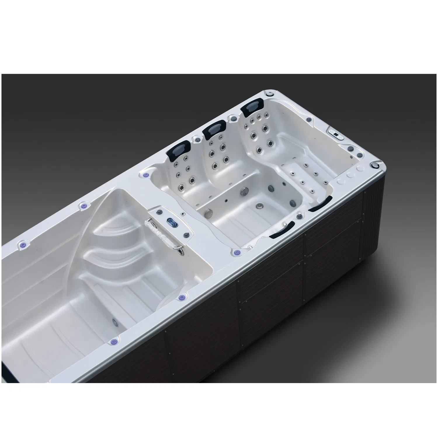 Угловая СПА-ванна Balboa с массажем и функцией плавания