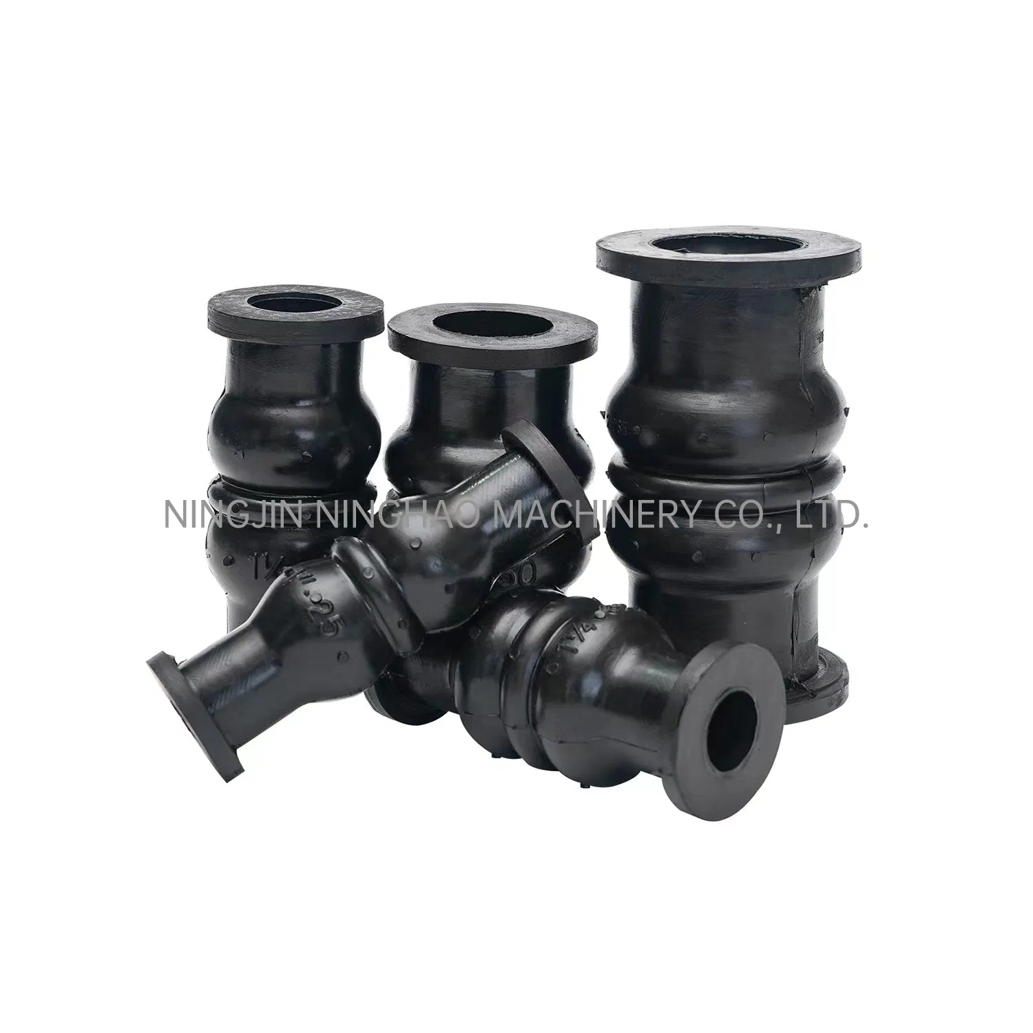 Galvanized Carbon Steel Union Thread Connection Double Sphere Rubber Expansion Joint