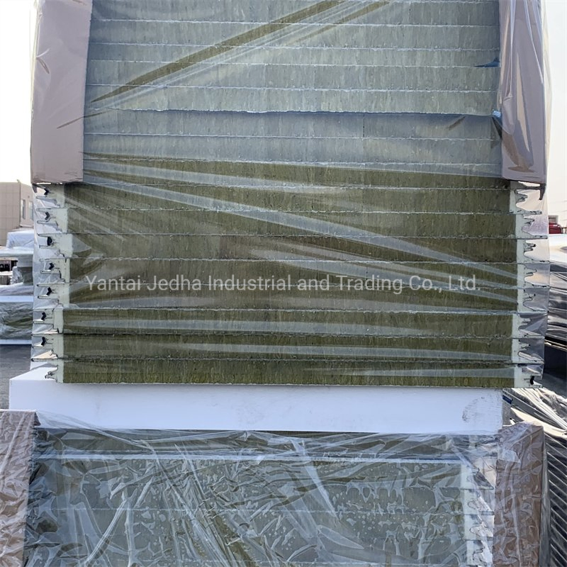 Fireproof Soundproof Acoustic Mineral Wool/Glasswool/Rockwool/Rock Wool/EPS/PU/PIR/PUR/Polyurethane Sandwich Board Panel for Prefab Wall/Roof/Ceiling/Partition