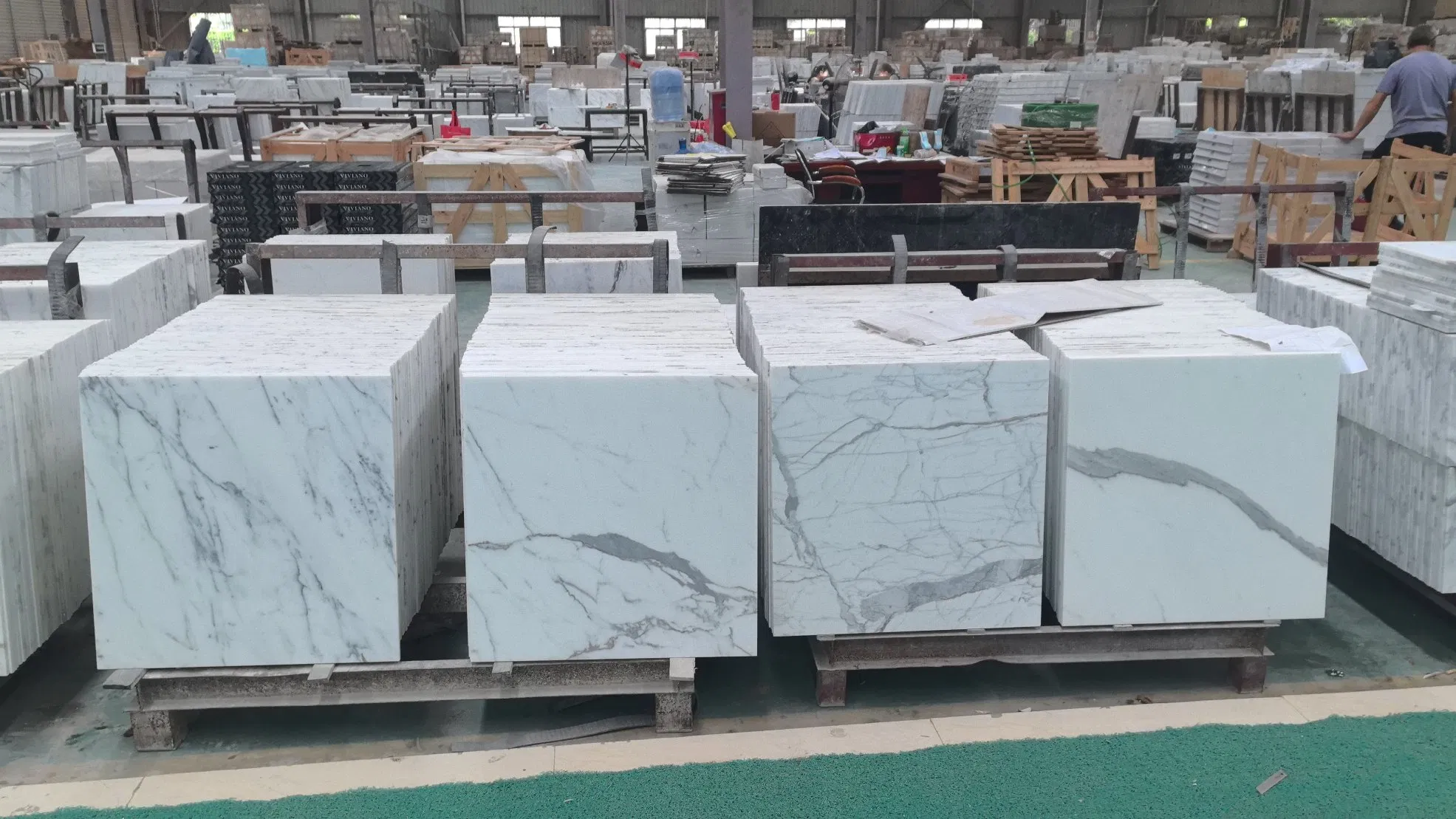White Stone Wall Kitchen Countertop Cut to Size