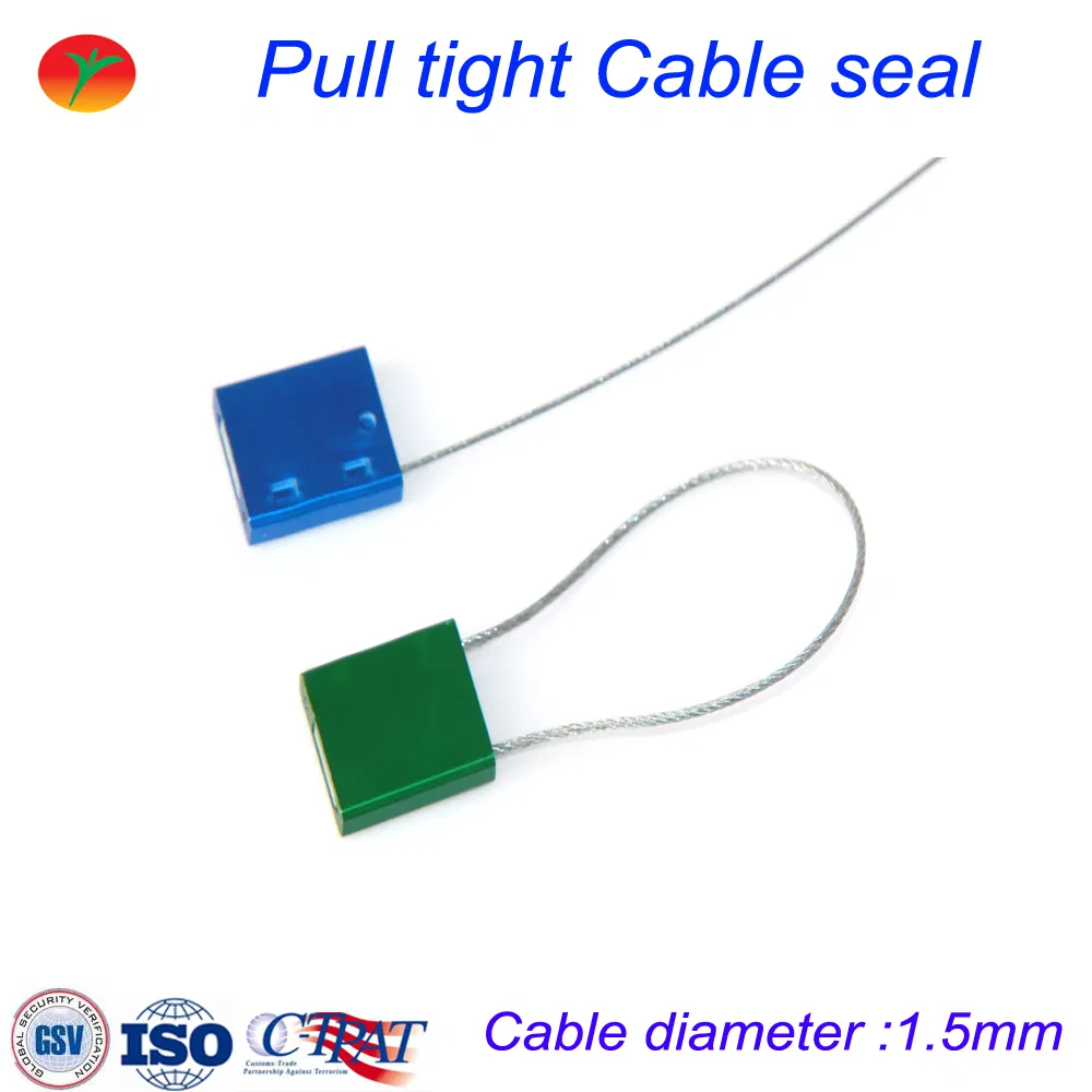 Metal Truck Cargo Security Cable Seal with 1.5mm Cable Diameter