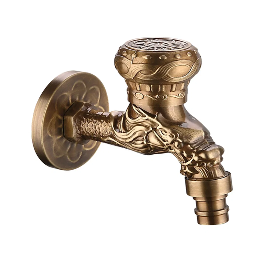 Classic Brass Bibcock Tap for Elegant Bathroom Basin Experience