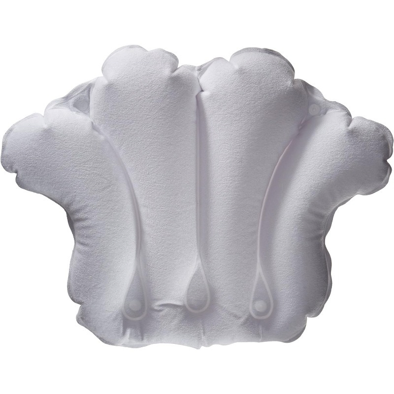 Factory Direct Sale Customization PVC Inflatable Scallop Cushion Portable Creative Bathtub Pillow