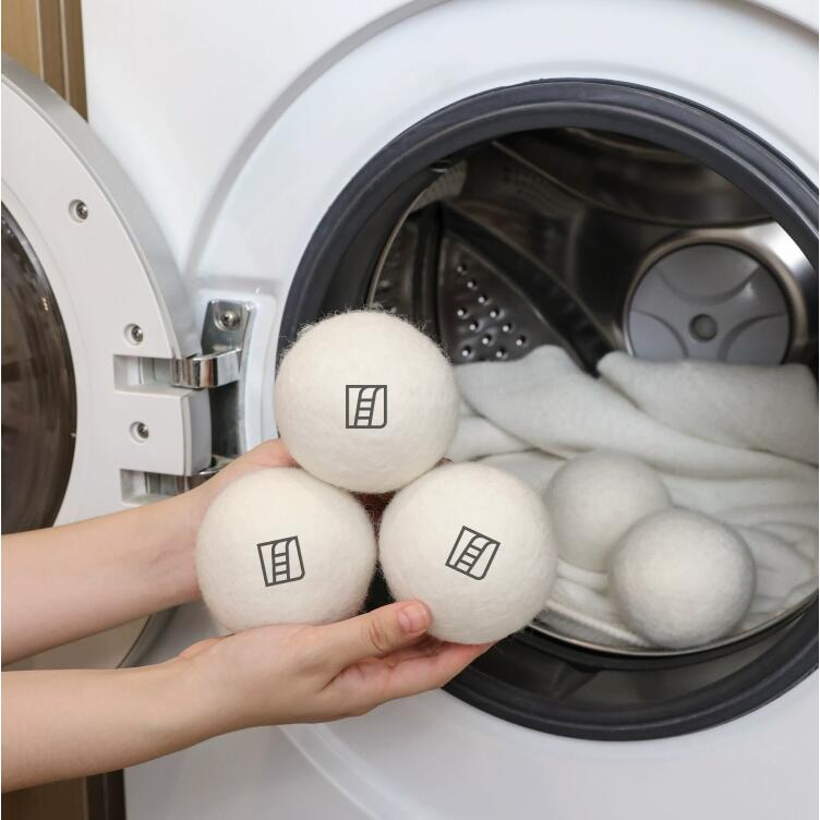 7cm Natural Eco Friendly Washing Machine Laundry Clean Ball Organic Natural Reusable XL 100% Wool Softher Wool Felt Dryer Balls