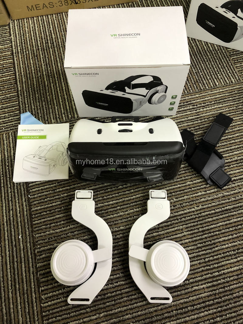 VR 3D Box с наушниками и пультом для игр