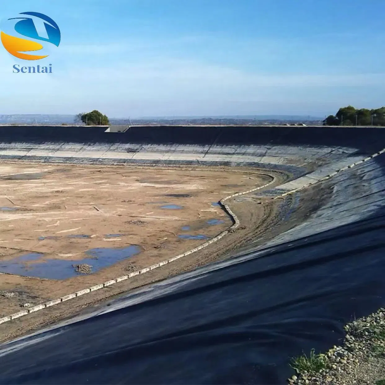 1mm and 2mm Smooth HDPE Geomembrane Landfill Tailings Dam Gold Mine Copper Mine Heap Leaching Tank Pond Liner