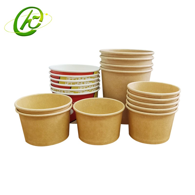 Customizable High-Quality Disposable Ice Cream Paper Cups for Beverage Shops Ice Cream Paper Bowls
