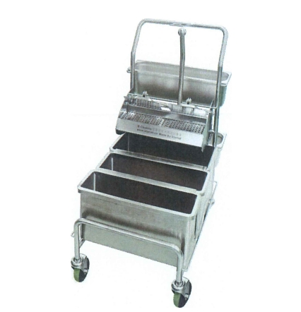 Cleanroom Autoclavable 2 Buckets Trolley