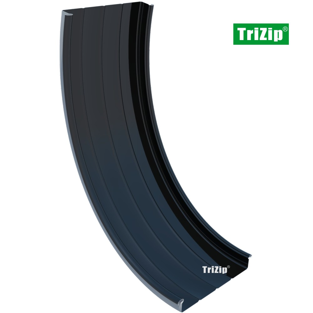 G2-7 Trizip Metal Aluminum Alloy Standing Seam Roofing, Facade System-Concave Curved Panel-Aircraft Hangar