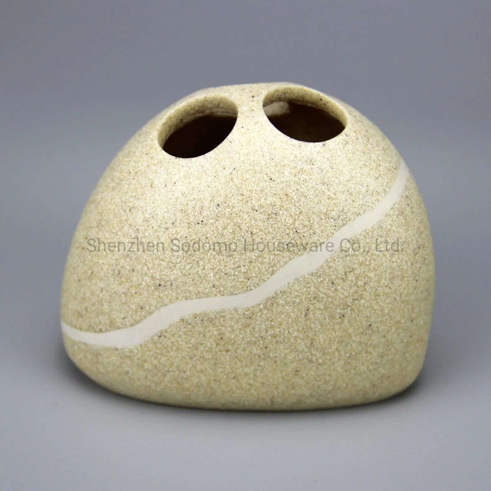 High-End Home Design Polyresin Toothbrush Holder (BP0872-YS)