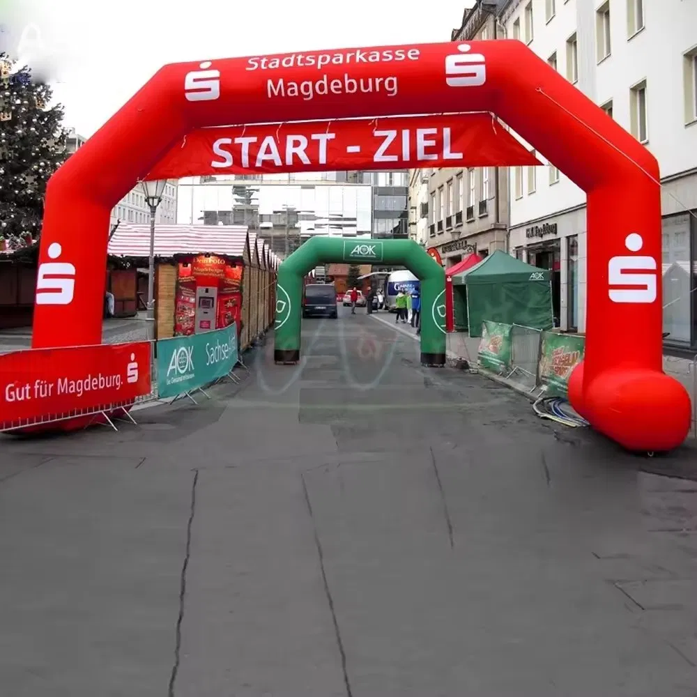 Advertising Customized Inflatable Race Running Arch Finish Line and Start Line Gate for Sports and Bicycle Event