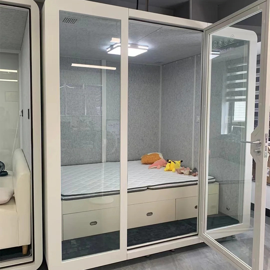 Color-Changing Lights Safe Customize Soundproof Office Phone Booth Noise Rooms
