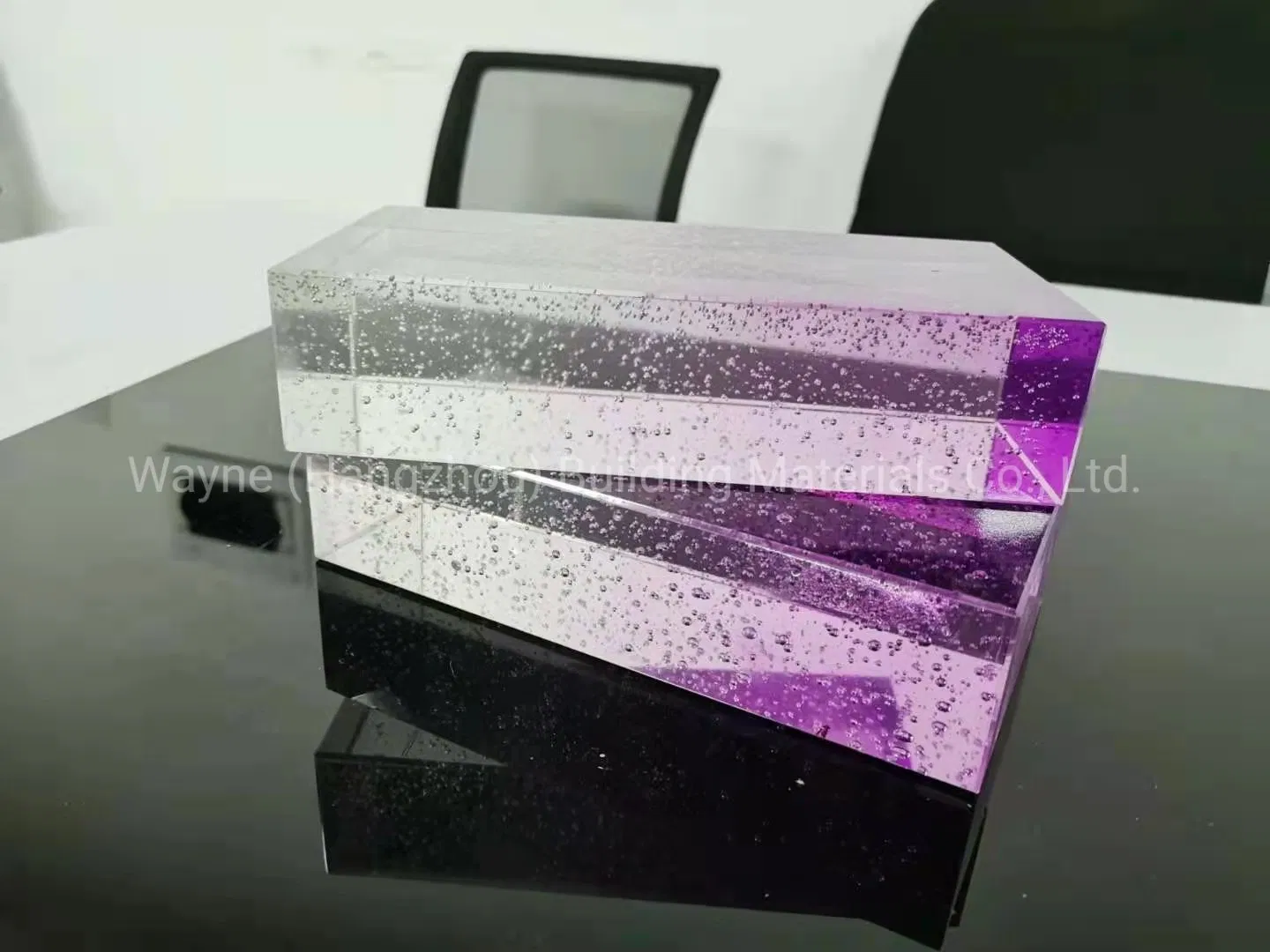 China Crystal Glass Brick Factory Solid Glass Block Brick with Different Colors Stock