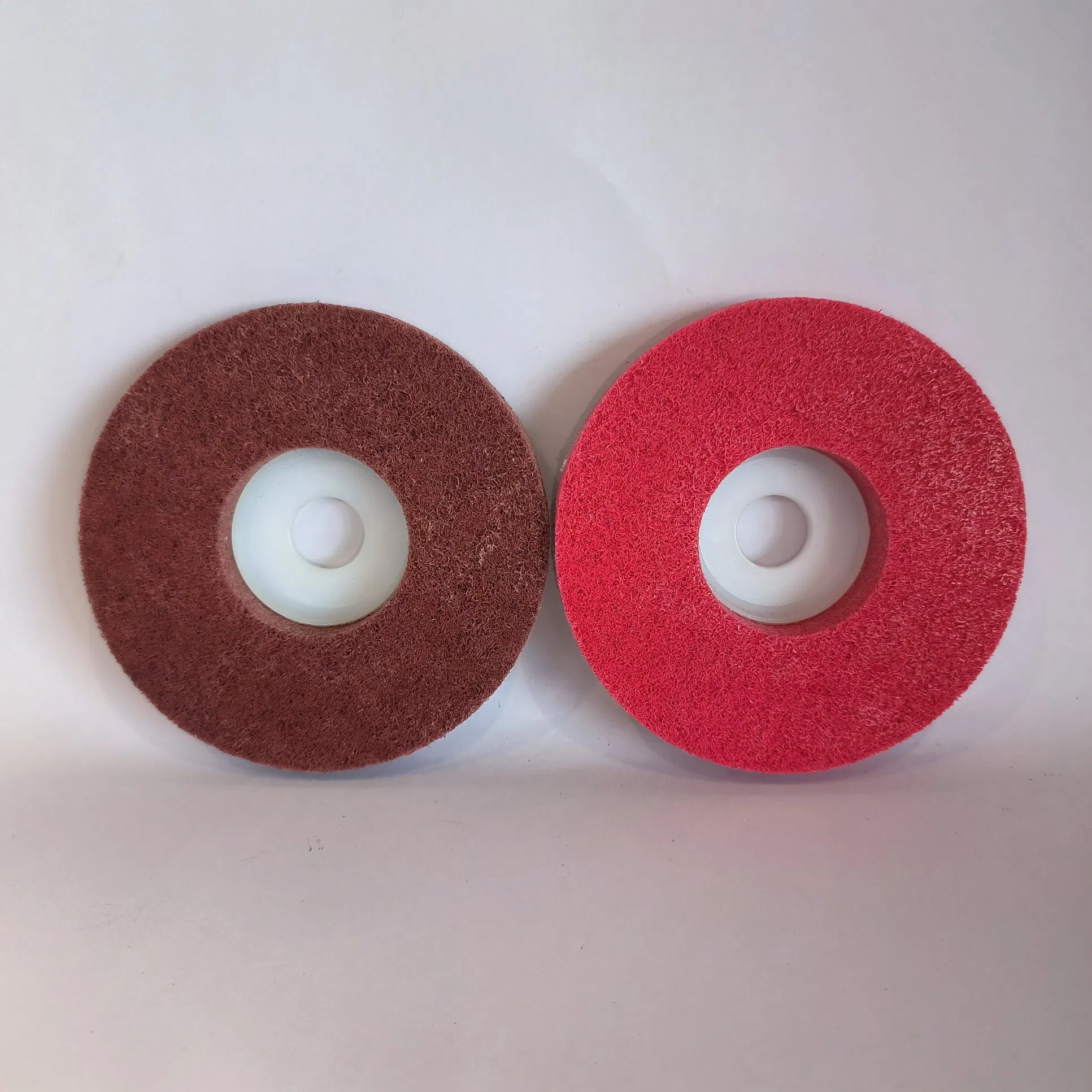 Red Color Plastic Backing Nylon Buffing Disc