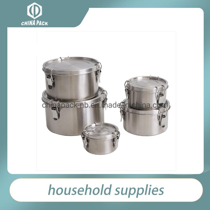 2021 Hot Sale Food Storage Container Leak Proof Stainless Steel Round