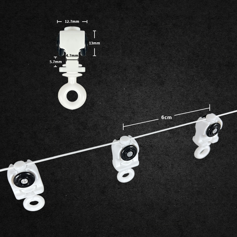 Factory Window Motorized S Fold Curtain Track Runners