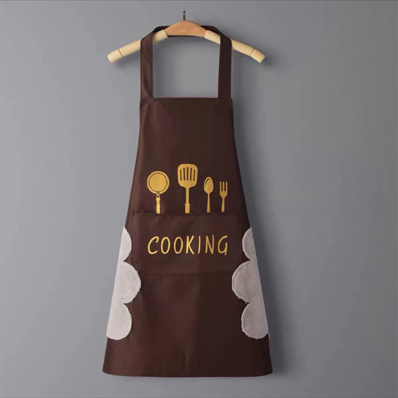 Factory Customize Printed Restaurant Kitchen Colorful Apron with Pocket