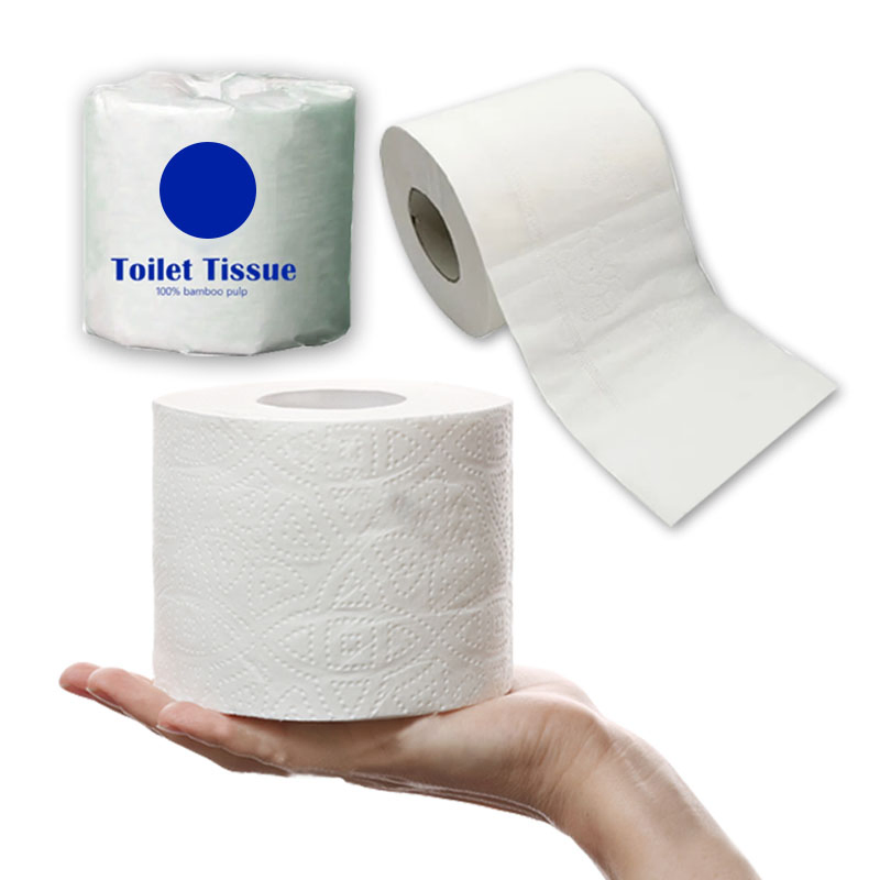 Manufacturer Custom Logo Soluable High Quality 1/2/3/4 Ply Toilet Tissue Paper Rolls