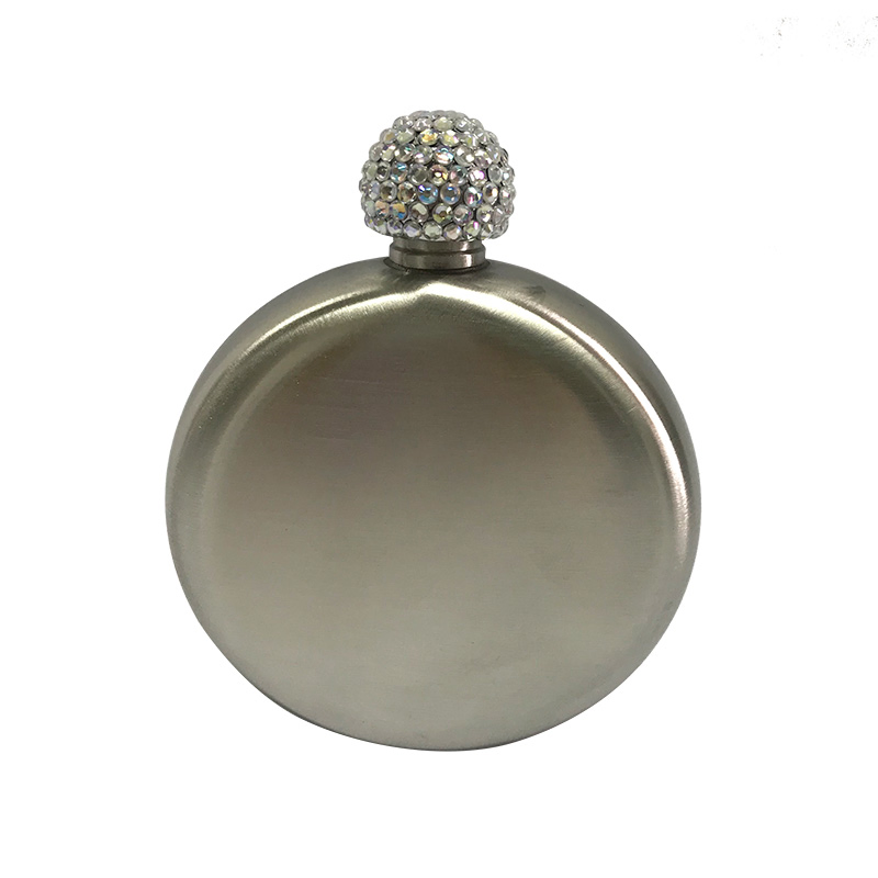5oz Round Shape with Diamond Shaped Lid Stainless Steel 304 Hip Flask for Allt-a-Bhainne Ambassador Amrut Anchor Distilling