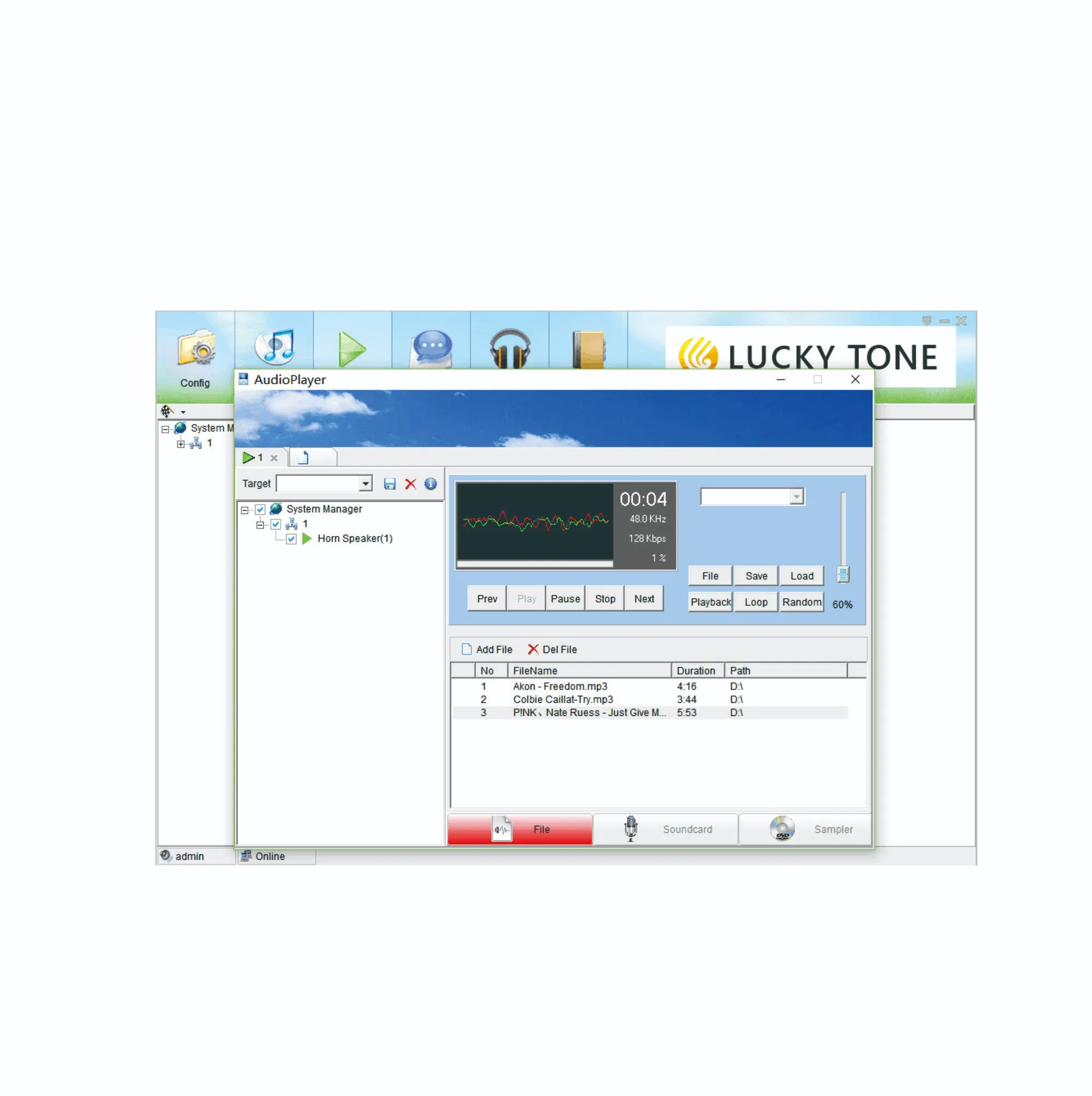 Hot Selling Lucky Tone SIP Network Audio Terminal with Built-in Speaker and Rj-45 for Indoor Outdoor Emergency Paging System One Button