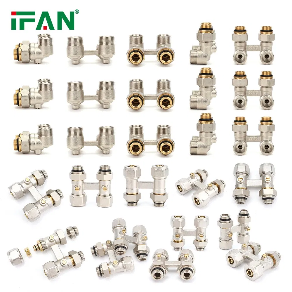 Ifan Brass Type Plated Nickel H Radiator Valve for Underfloor Heating Radiator