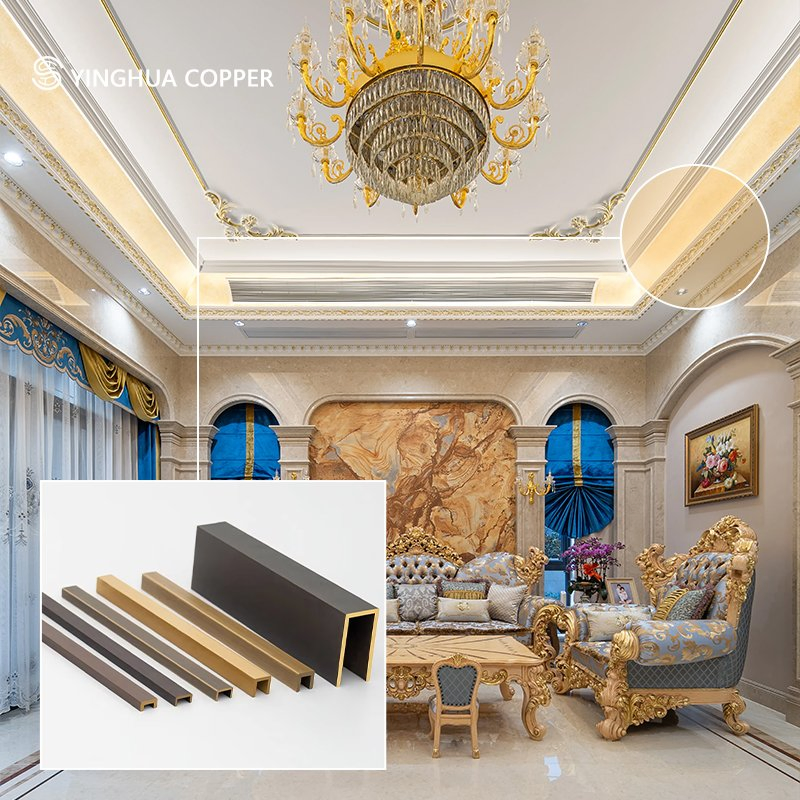 Elegant Corner Tile Edge Trim for Decorative Finishes