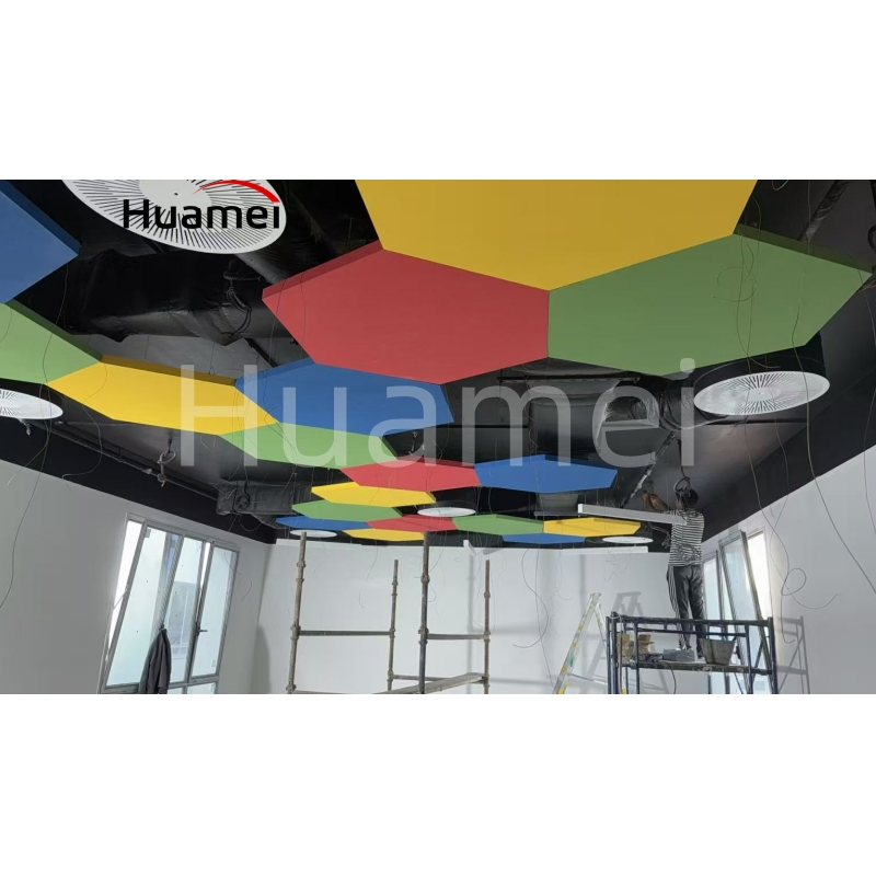 Custom Design Decorative Hanging Soundproof Cloud Suspended Ceiling Acoustic Panels