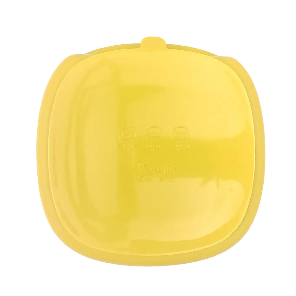 Silicone Baby Food Plate for Easy Portion Control and Feeding