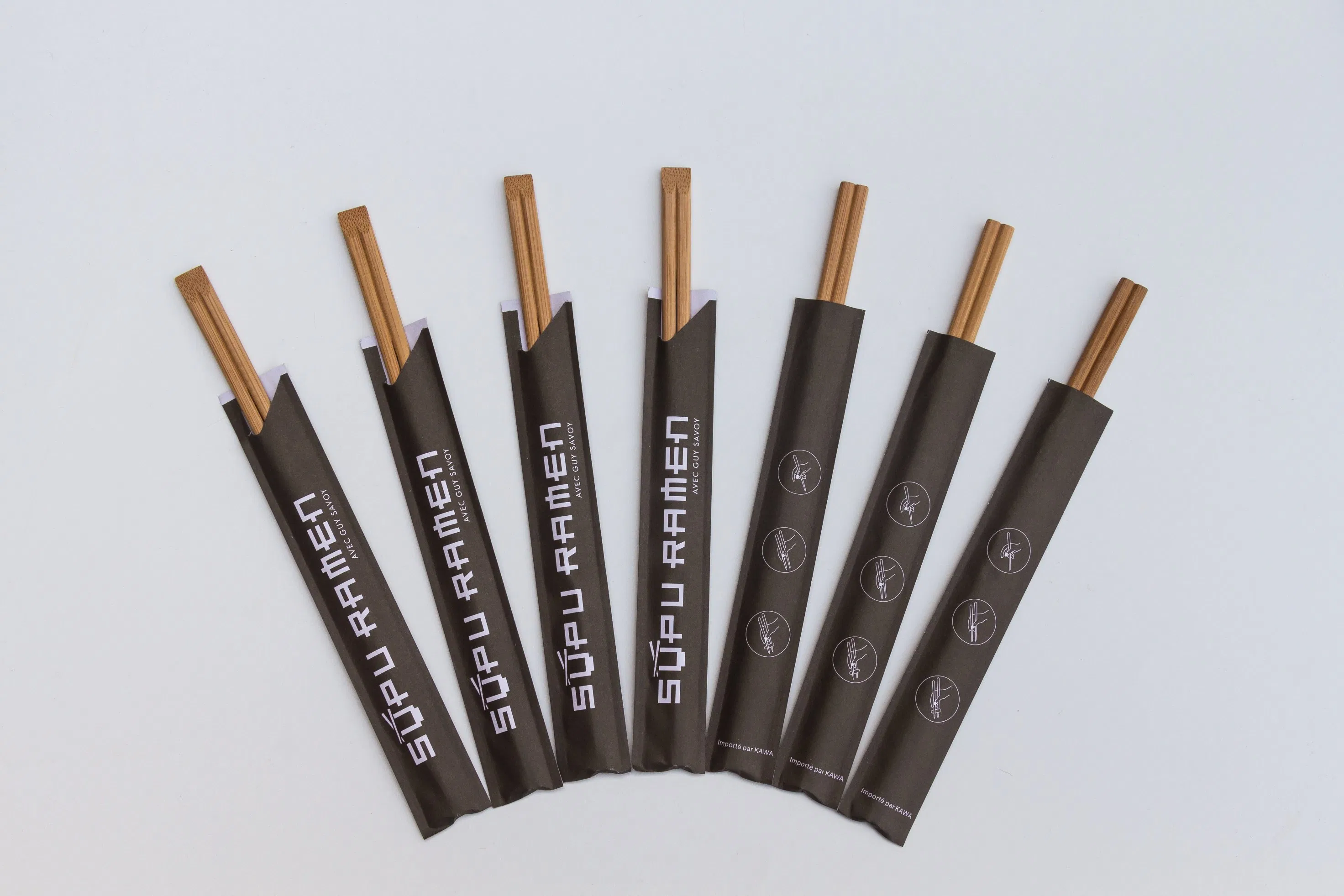 Eco in Bulk Wood Cups High Quality Wood Chopsticks Set with Bag