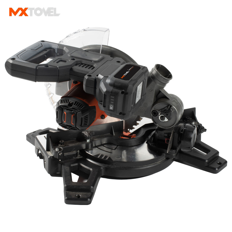 Sliding Li-Lion Cordless Miter Saw Single Bevel with Laser Mitre Saw for Woodworking and Aluminium Cutting