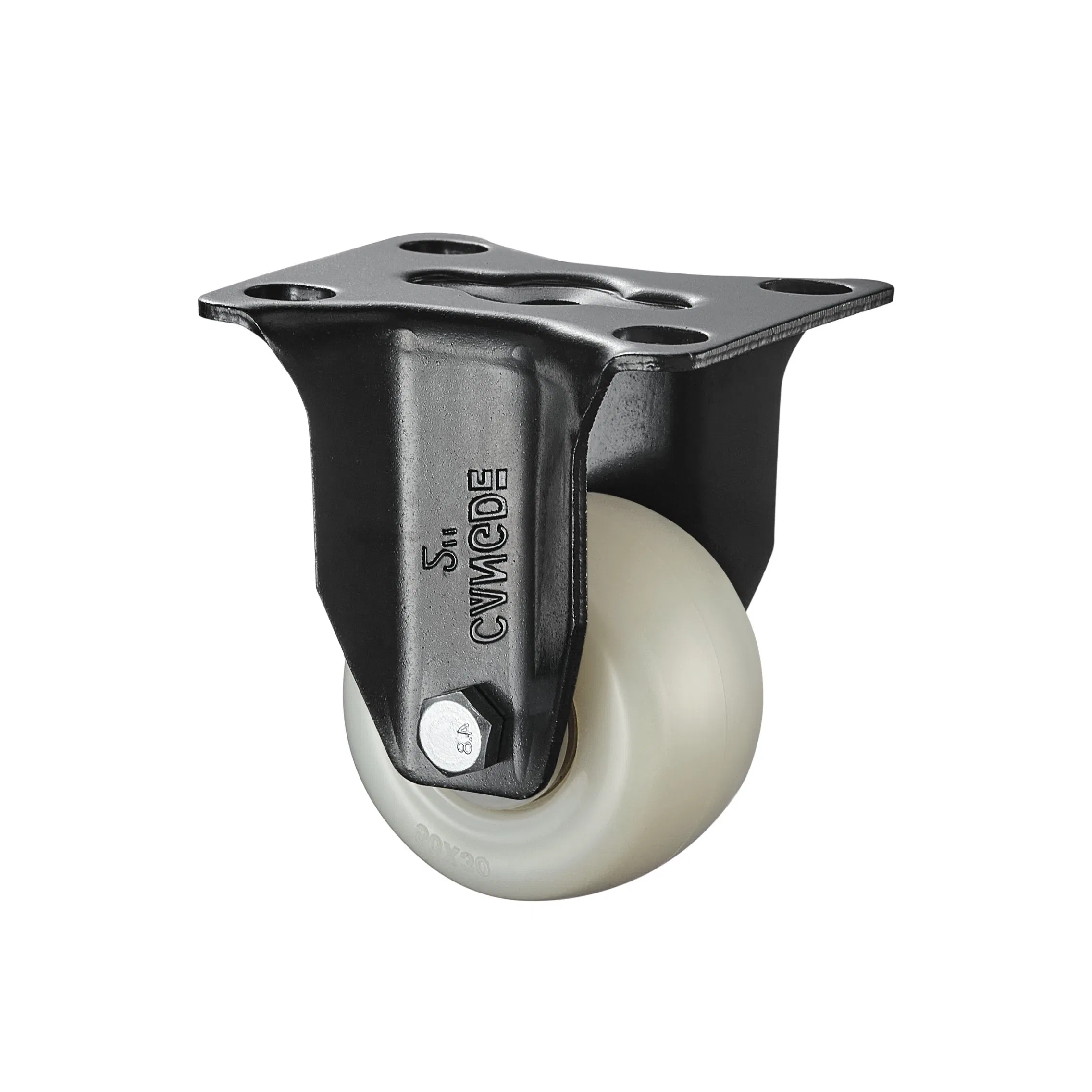 Rugged White Polypropylene Caster - All Types (Swivel, Rigid, Brake, Threaded Stem) , for Demanding Applications, 1.6"/2"