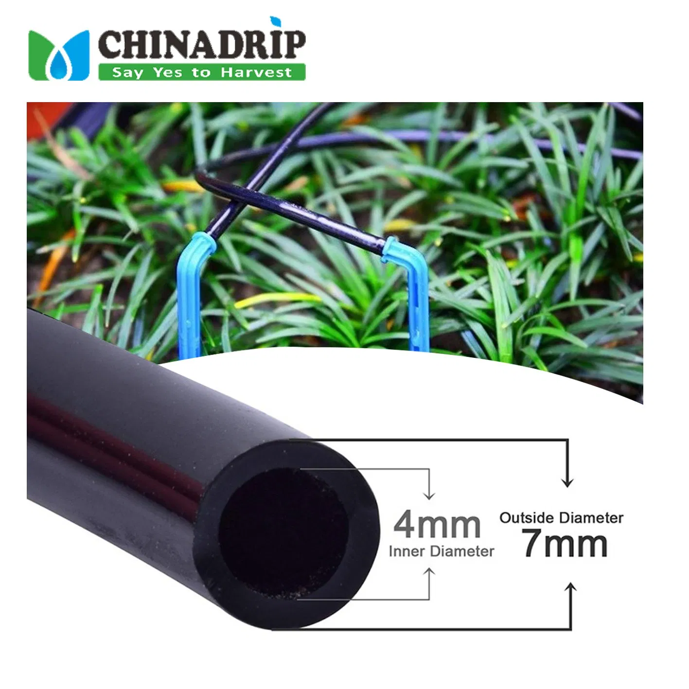 PVC Soft Pipe DN5/3 7/4 with One blue Line