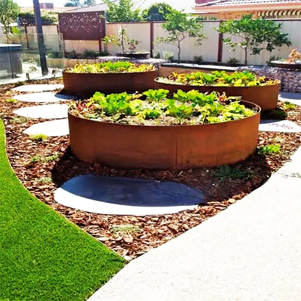 Corten Steel Garden Weather-Resistant Flexible Metal Border for Home Yards Decor Pre-Rusted