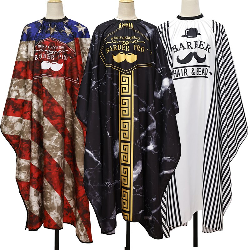 Hair Cutting Cape Salon Cape Gown Barber Waterproof Hairdresser Apron Haircut Coat