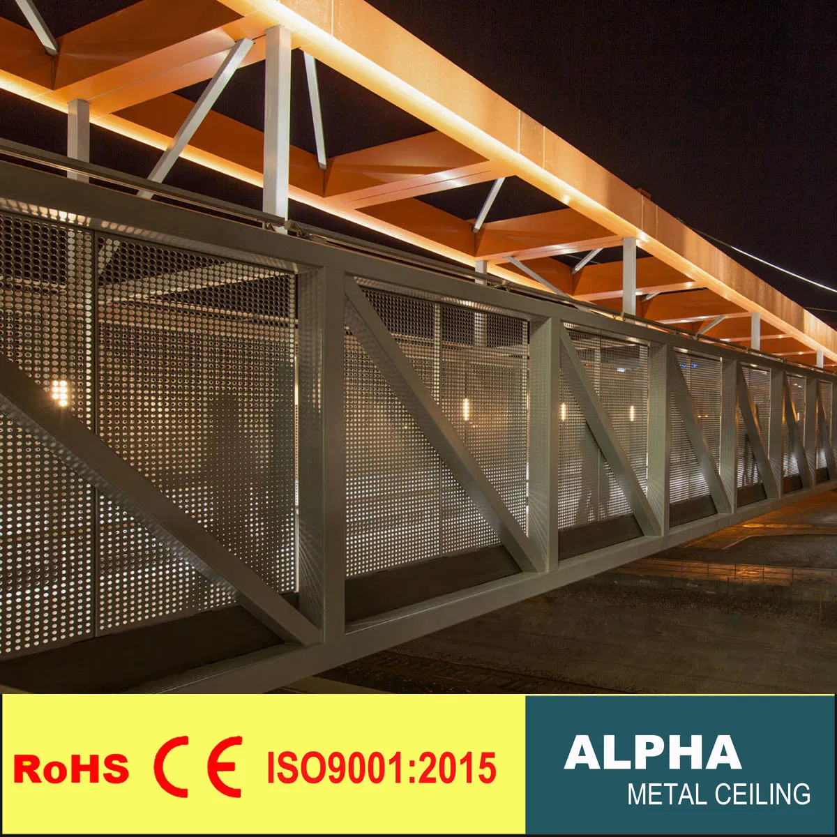 Customized Metal Facade Interior Aluminium Wall Decoration and Stairs Claddings