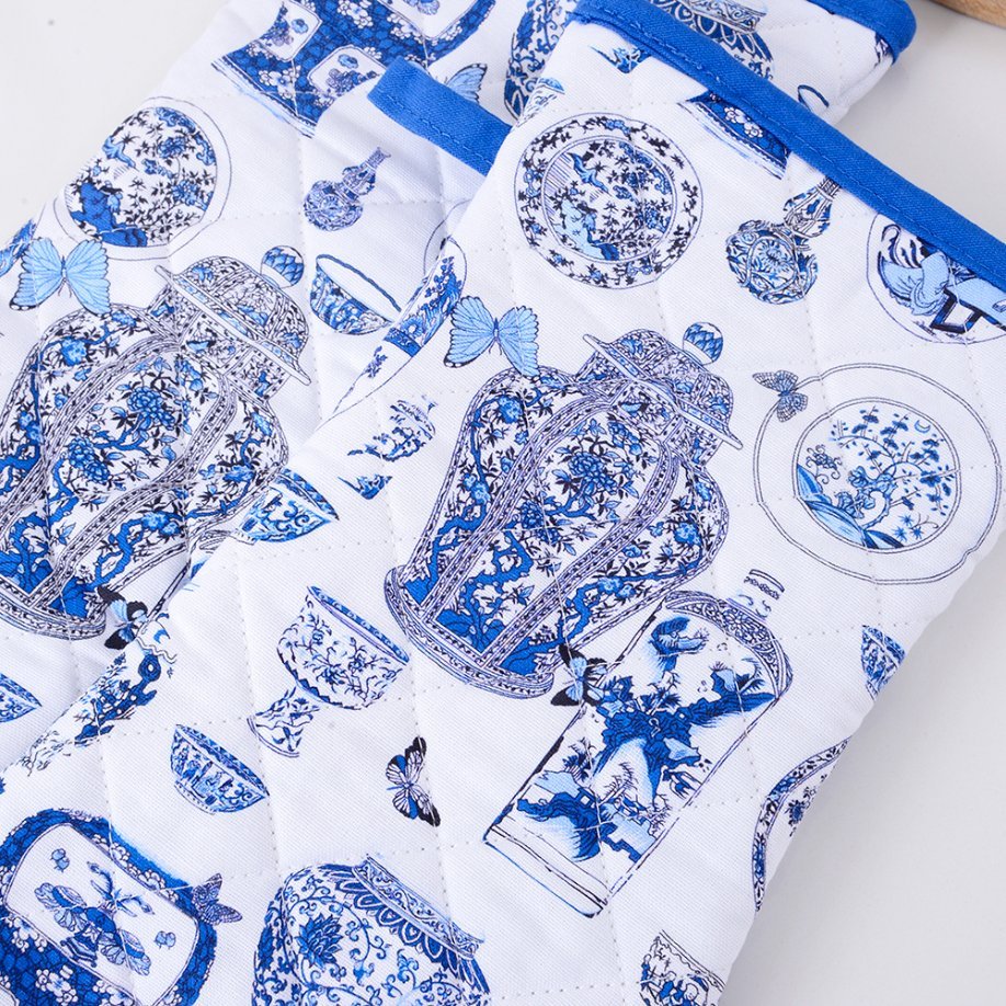 Cotton Oven Mitt for Heat-Resistant Cotton Kitchen in Chinese Factories