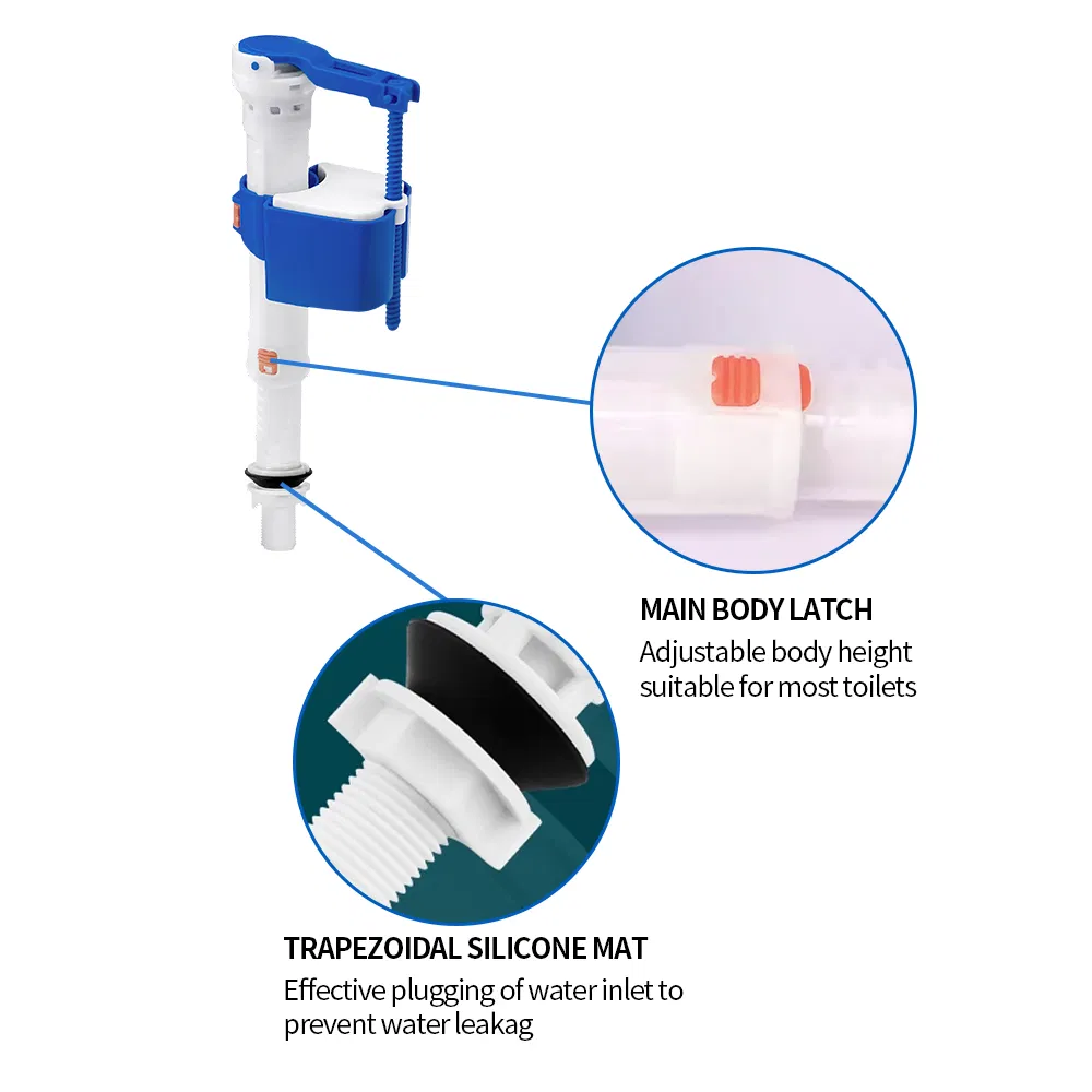 Toilet Water Tank High Pressure Inlet Valve Fitting Toilet Flush Valve