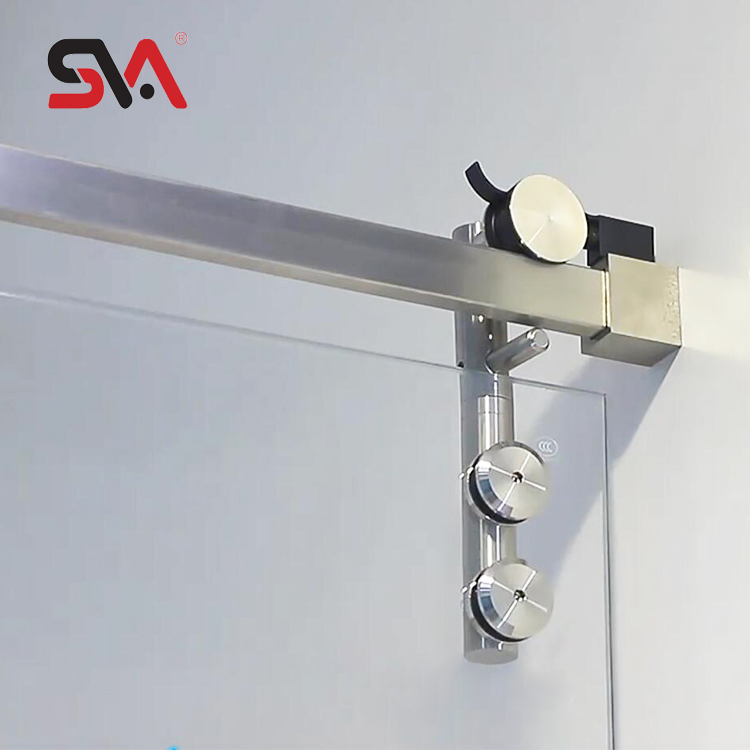 Modern Side Open Corner Sliding Door System Automatic Shower Door Hardware