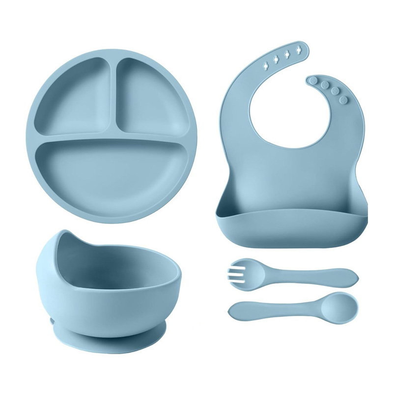 Divided Dishes Microwave Dishwasher Safe Silicone Baby Plate Wholesale