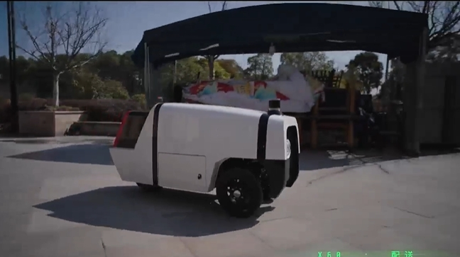 Smart Outdoor Driverless Food Delivery Robot Intelligent Distribution Robot Unmanned Ugv for Logistics Robot