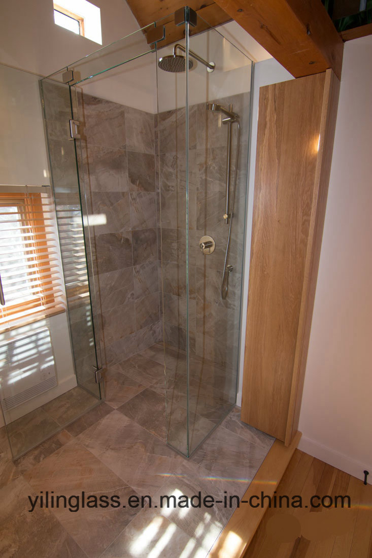 Tempered Extra White Glass for Shower Enclosure