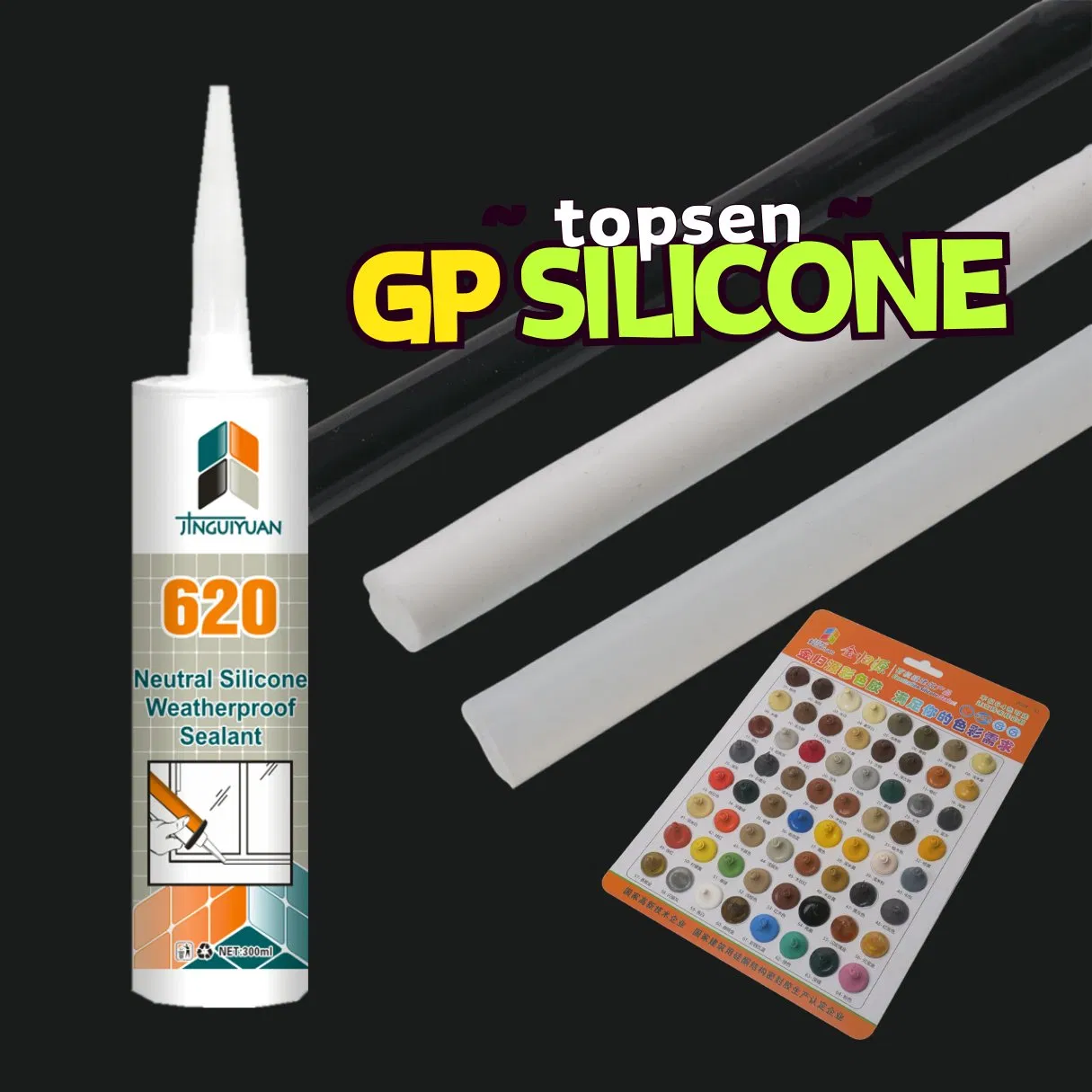 Low Odor Weather Resist Neutral Silicone Sealant Caulk for Windows and Doors