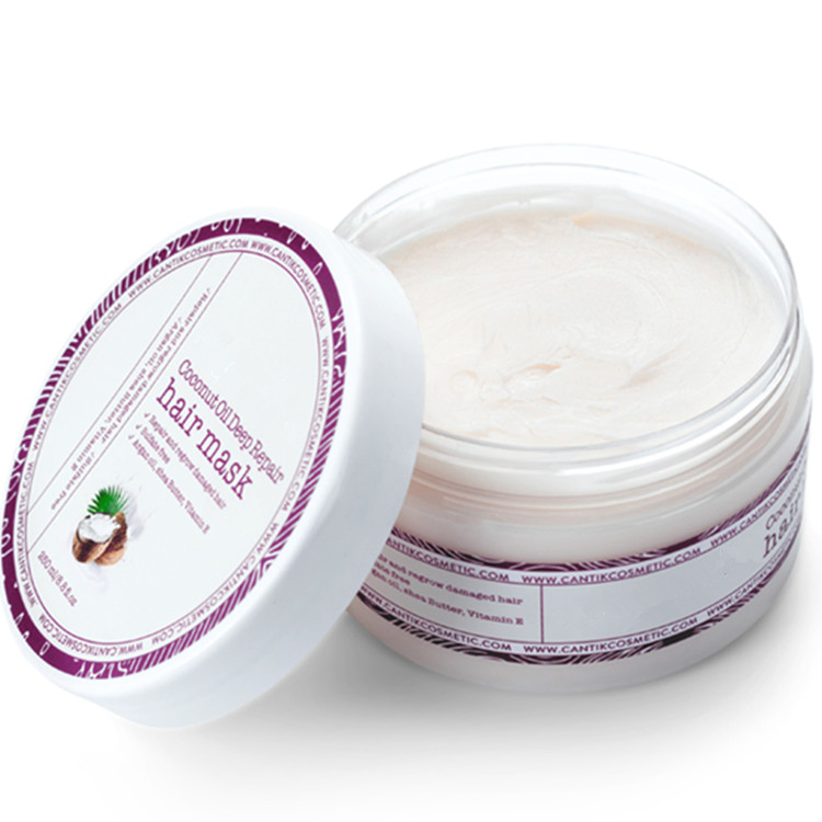 Coconut Oil Deep Repair Hair Treatment Mask for Damaged and Curly Hair