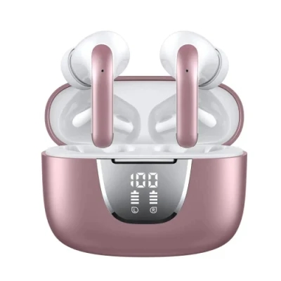 USA and EU Ancwireless Earphones Sports Earbuds, Intelligent LCD Touch Screen Microphone, Fast Charging V8