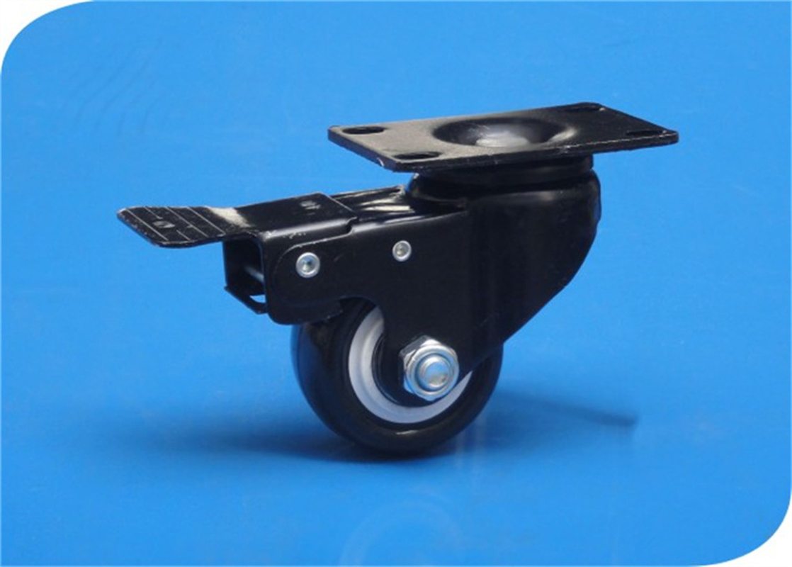 Without Brake 2" 2.5inch Chair Parts Double Bearing Polyurethane Casters Wheels