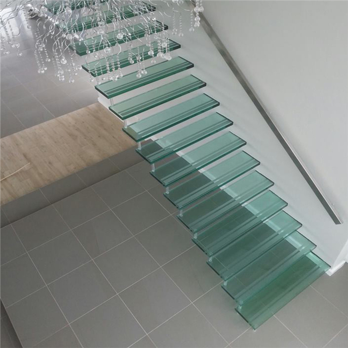 Glass Stair Lights Floating Staircase Modern Glass Stairs DIY Floating Stairs