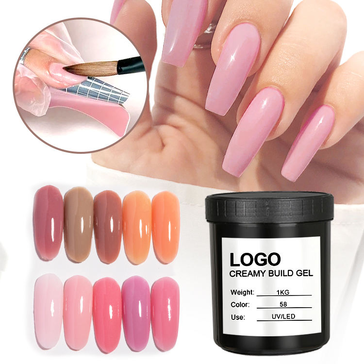 Kerui Colorful Hard Solid Not Non Sticky Hand Extension UV Gel Polish