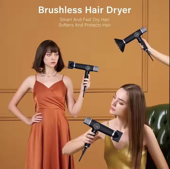 Best Selling Set Portable Quick Drying Low Noise Hair Dryer Magnetic Nozzle and Diffuser Negative Ion Hair Dryer