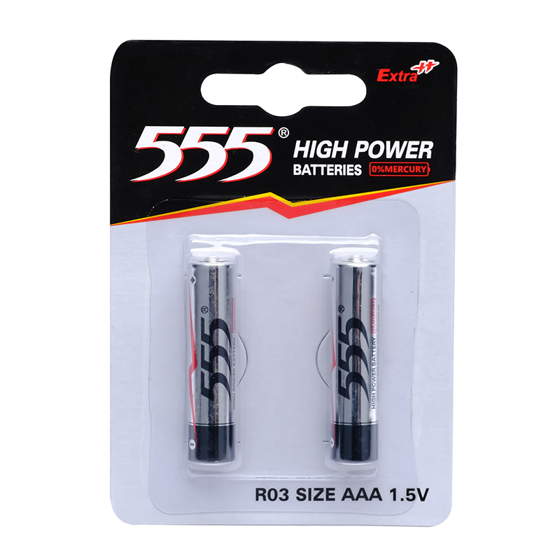 555 Brand 1.5V R6p Um3 Carbon Zinc Remote Control AA Battery